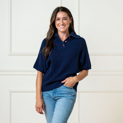 Women's Organic Spread Collar Sweater