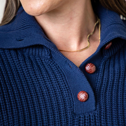 Women's Organic Spread Collar Sweater