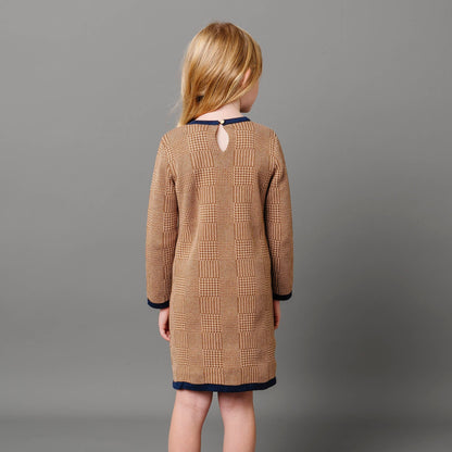 Girls Organic Bow Sweater Dress