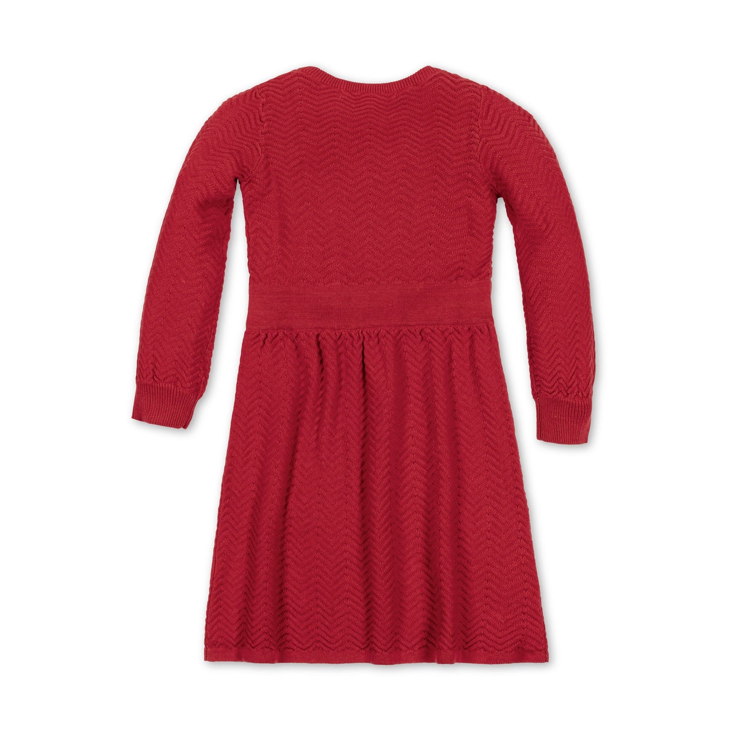 Girls Organic Balloon Sleeve Sweater Dress