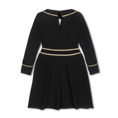 Organic Girls Ruffle Collar Sweater Dress