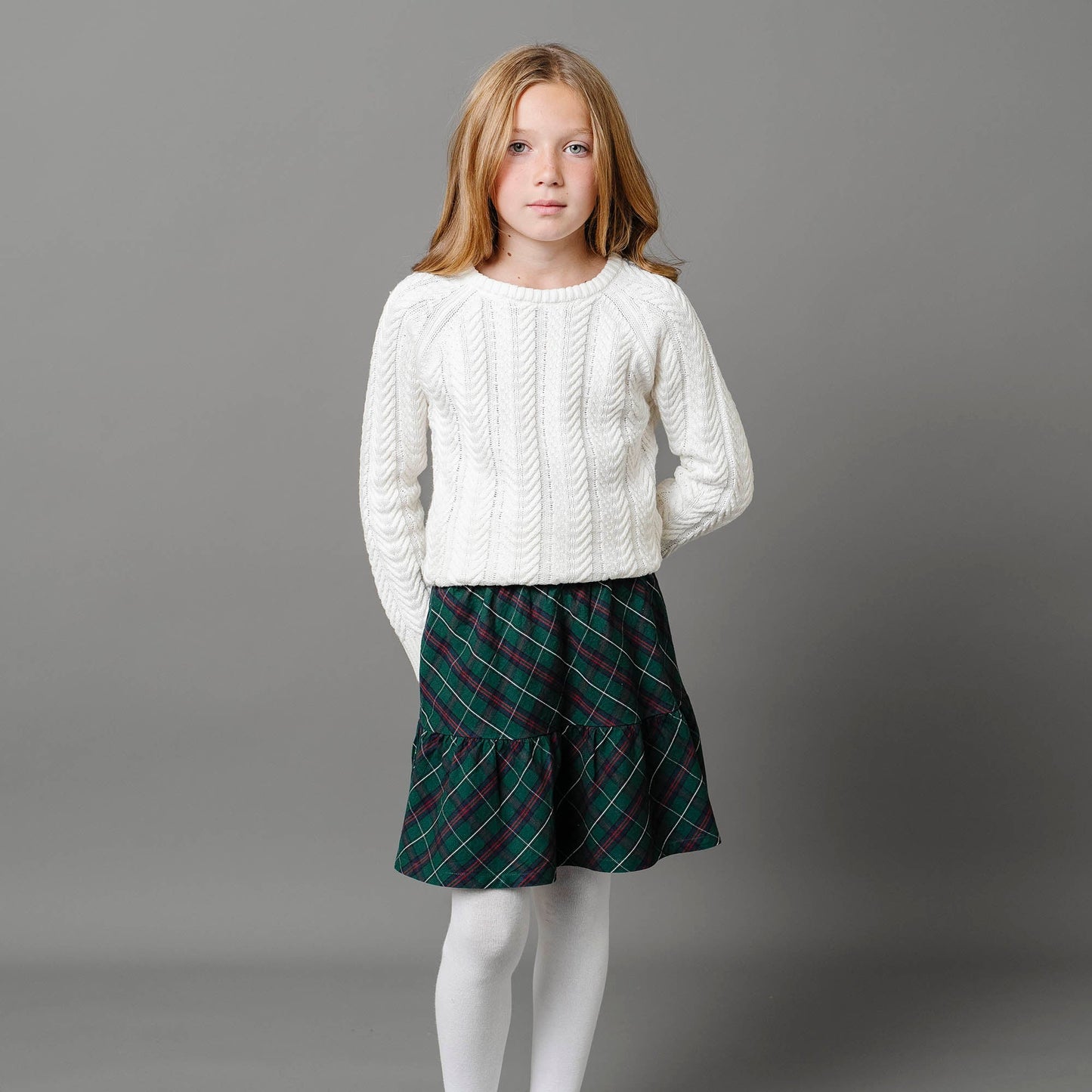 Girls Organic Flounce Party Skirt