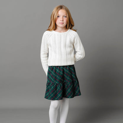 Girls Organic Flounce Party Skirt