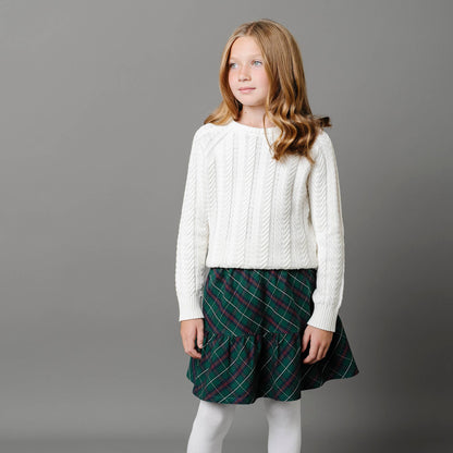 Girls Organic Flounce Party Skirt