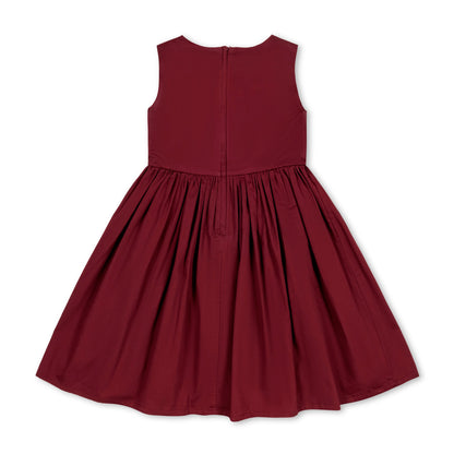 Girls Organic Asymmetrical Bow Party Dress