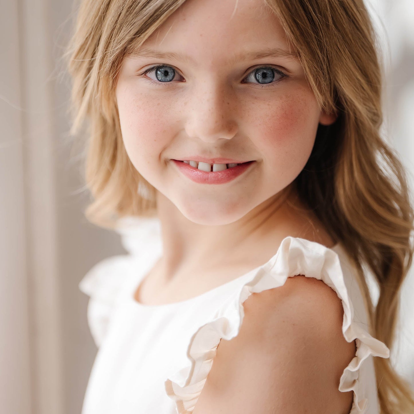 Girls Organic Tiered Sateen Party Dress