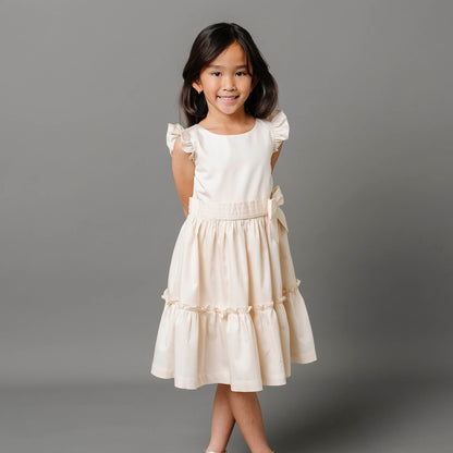 Baby Girl Organic Tiered Sateen Party Dress