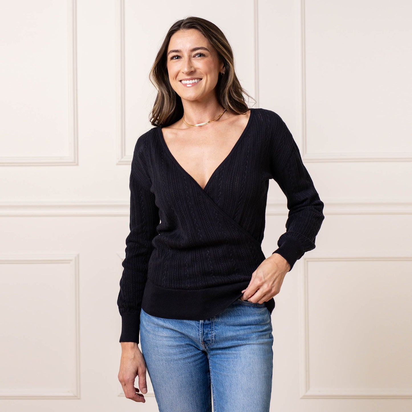 Women's Reversible Wrap Sweater