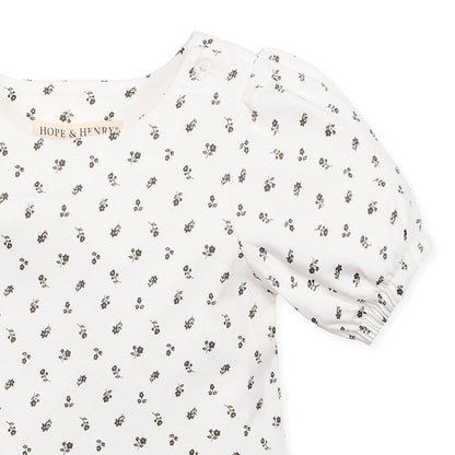 Girls Organic Knit Peplum Top