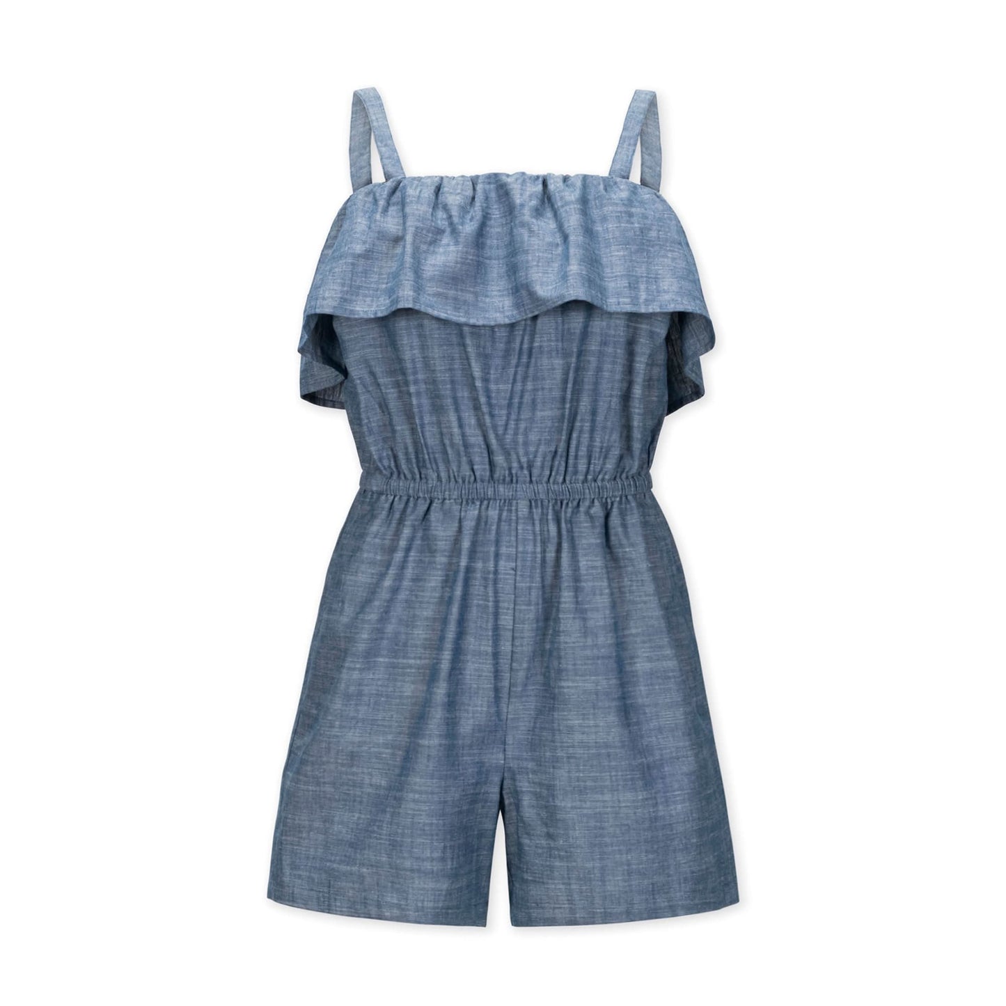 Women's Organic Ruffle Top Romper