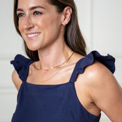 Women's Organic Knit Flounce Dress