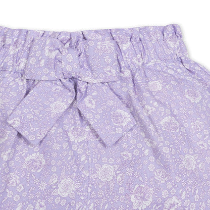 Girls Linen Pull-On Paperbag Shorts