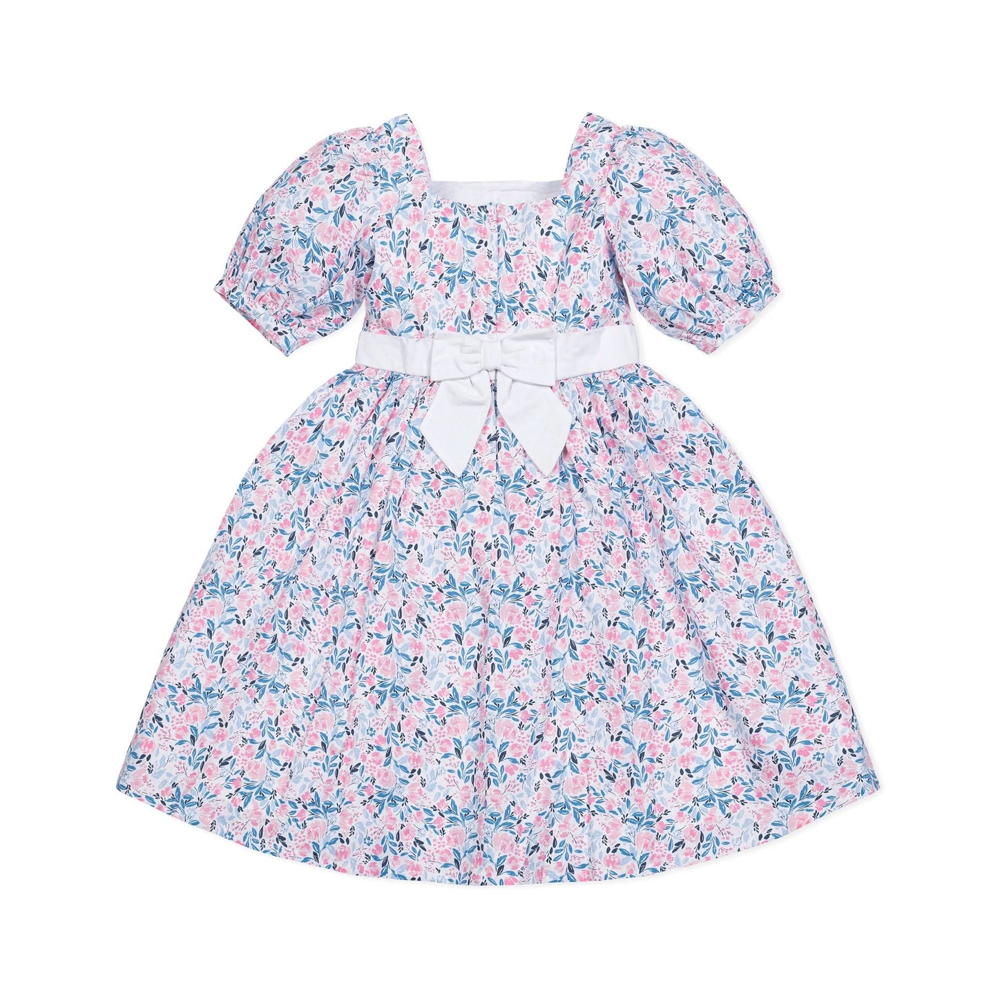 Girls Puff Sleeve Party Dress