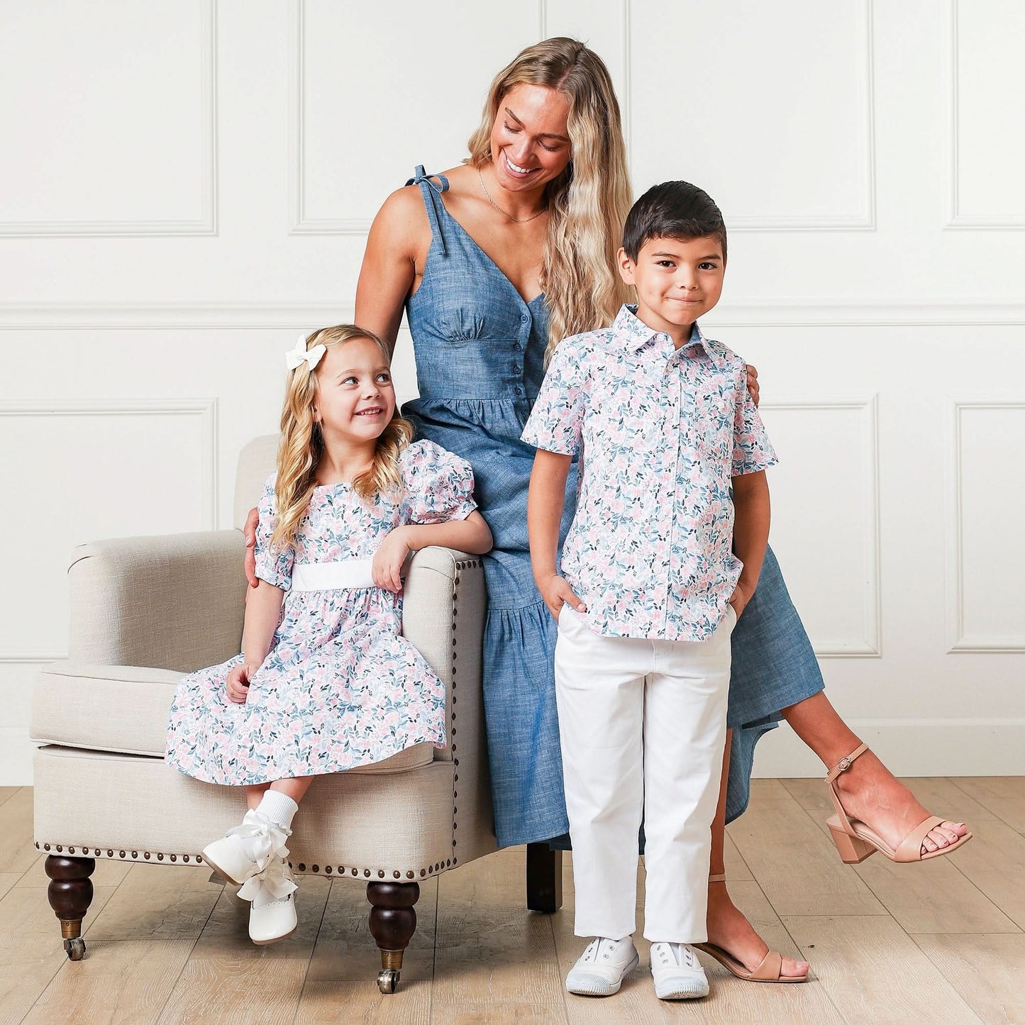 Girls Puff Sleeve Party Dress