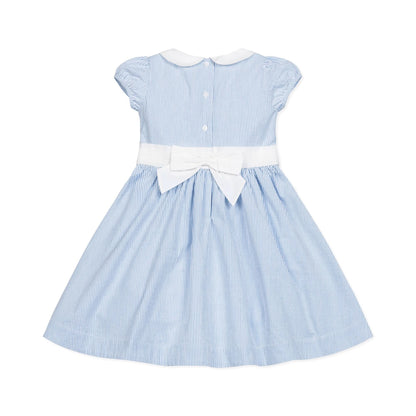Organic Girls Seersucker Peter Pan Collar Dress
