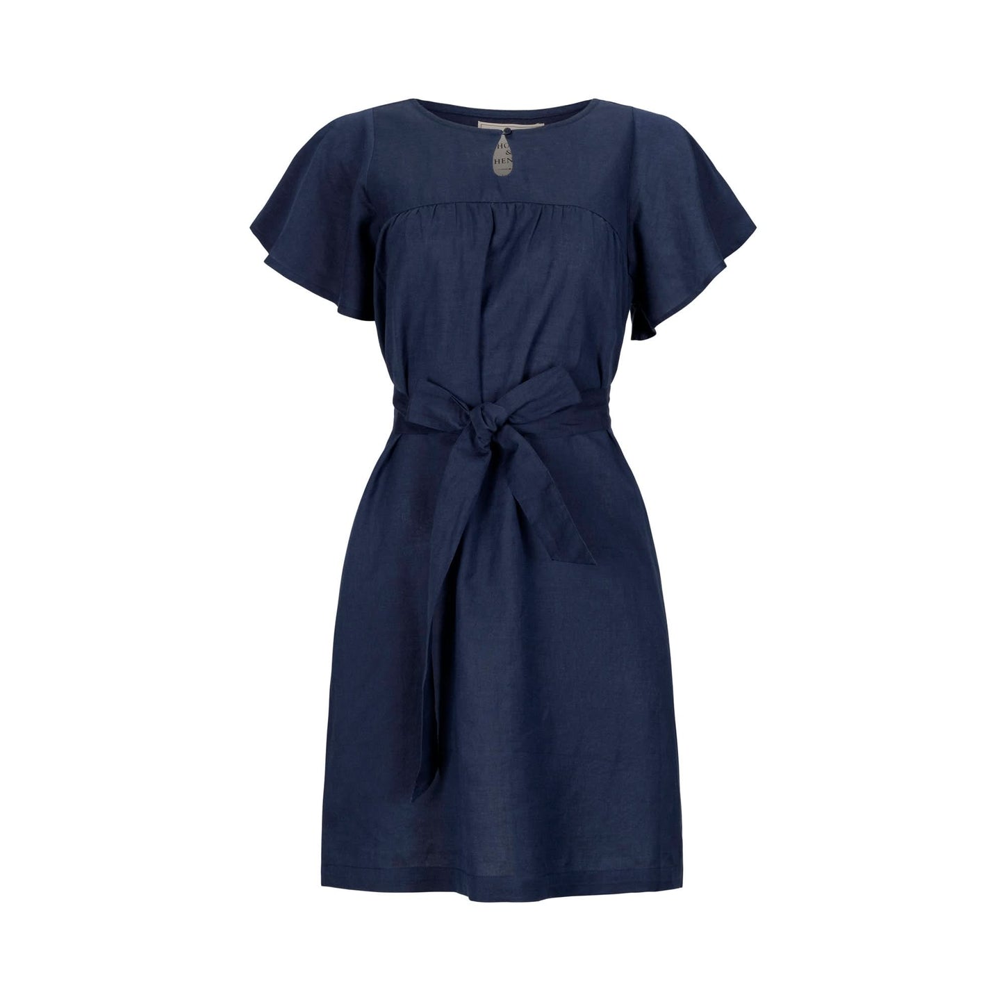 Women's Linen Keyhole Dress