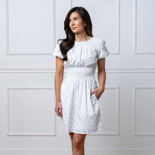 Women's Organic Smocked Waist Dress