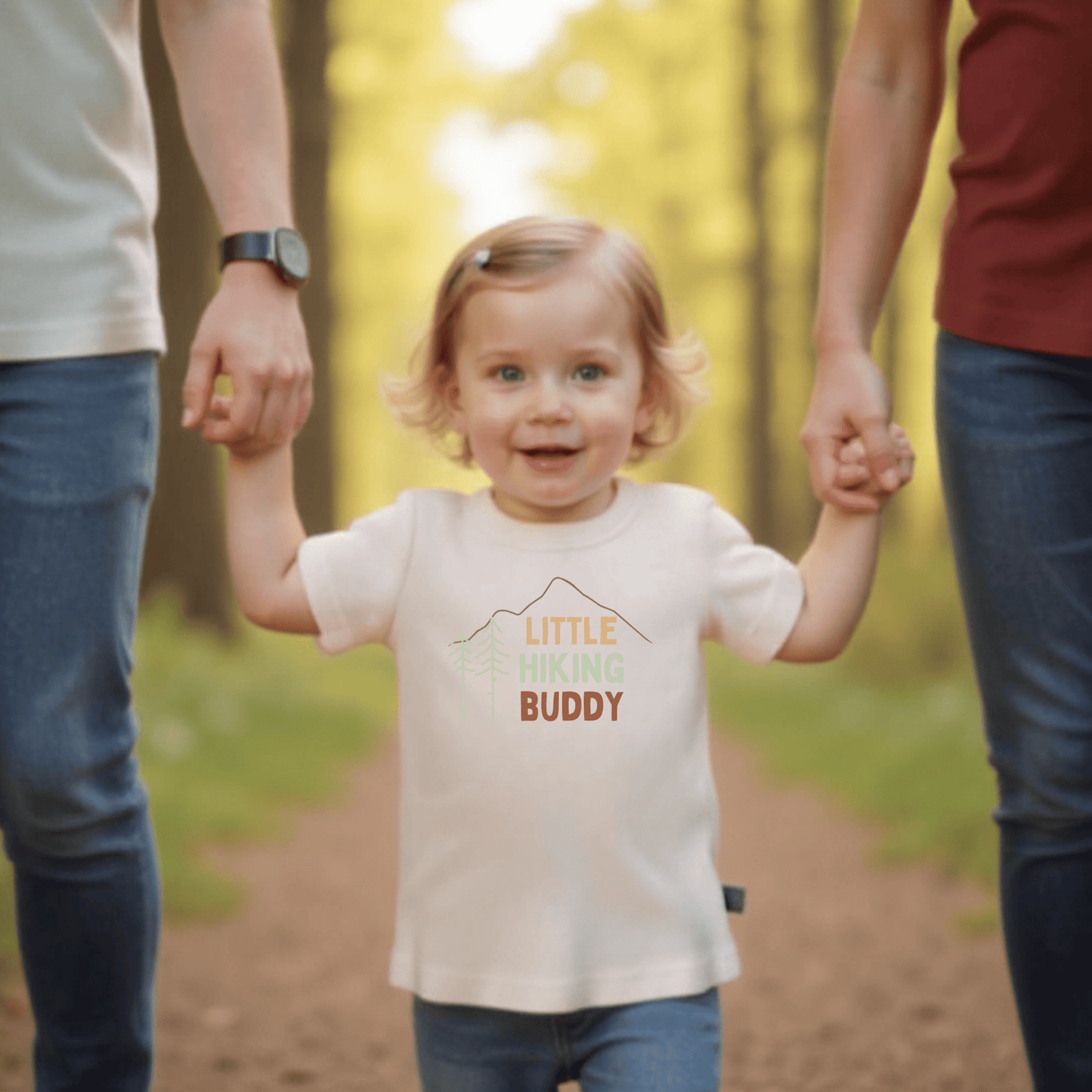 Organic Toddler Graphic Tee - Hiking Buddy