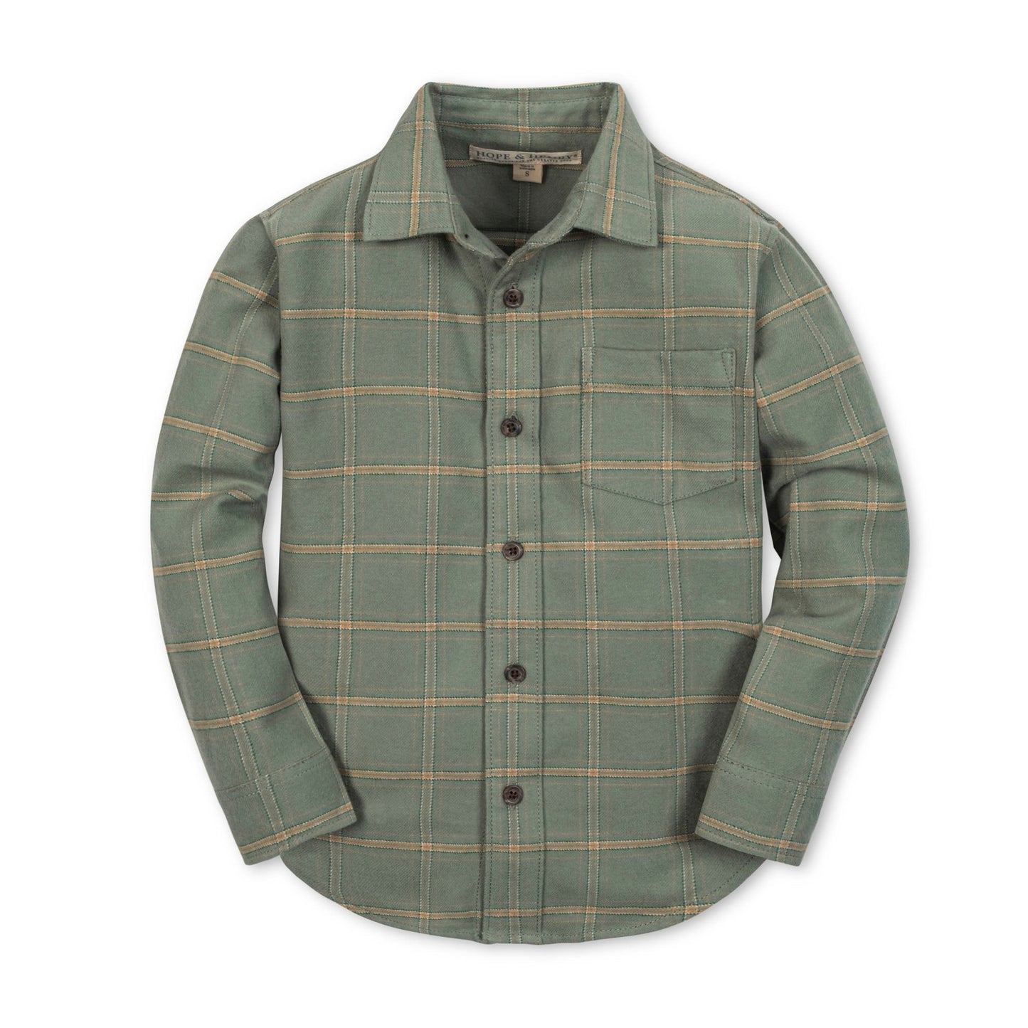 Boys Organic Flannel Shirt