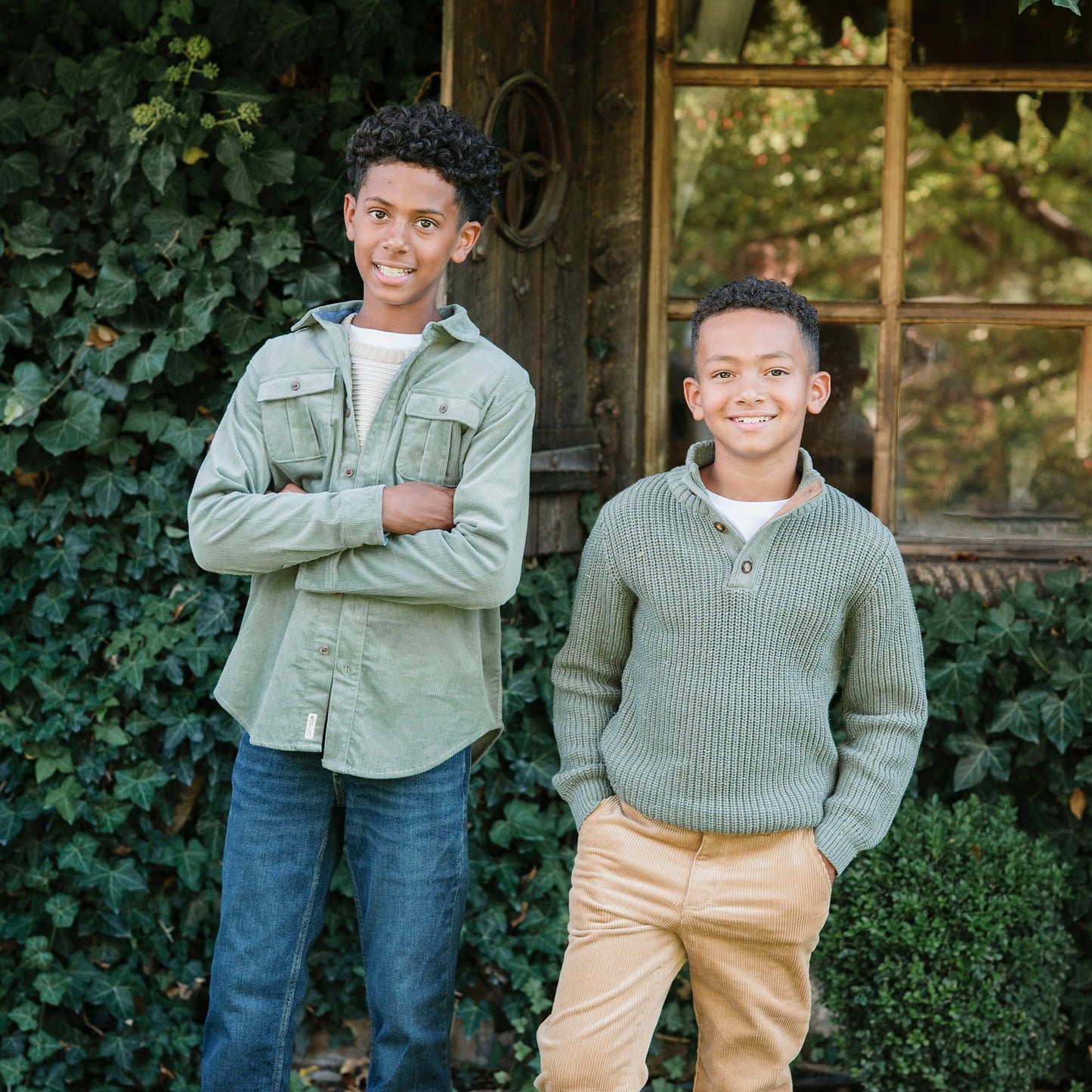 Boys Organic Corduroy Flap Pocket Shirt