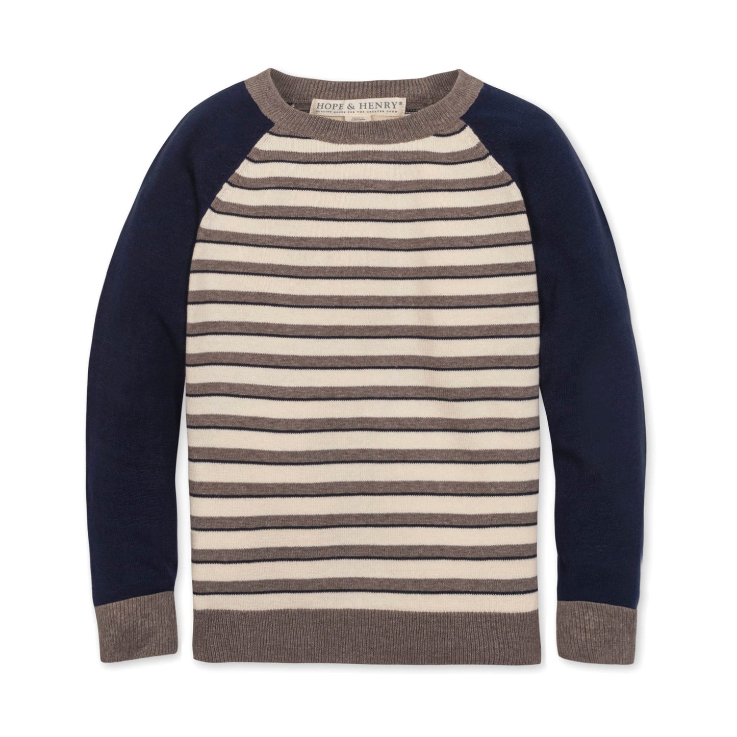 Boys Organic Raglan Sweater