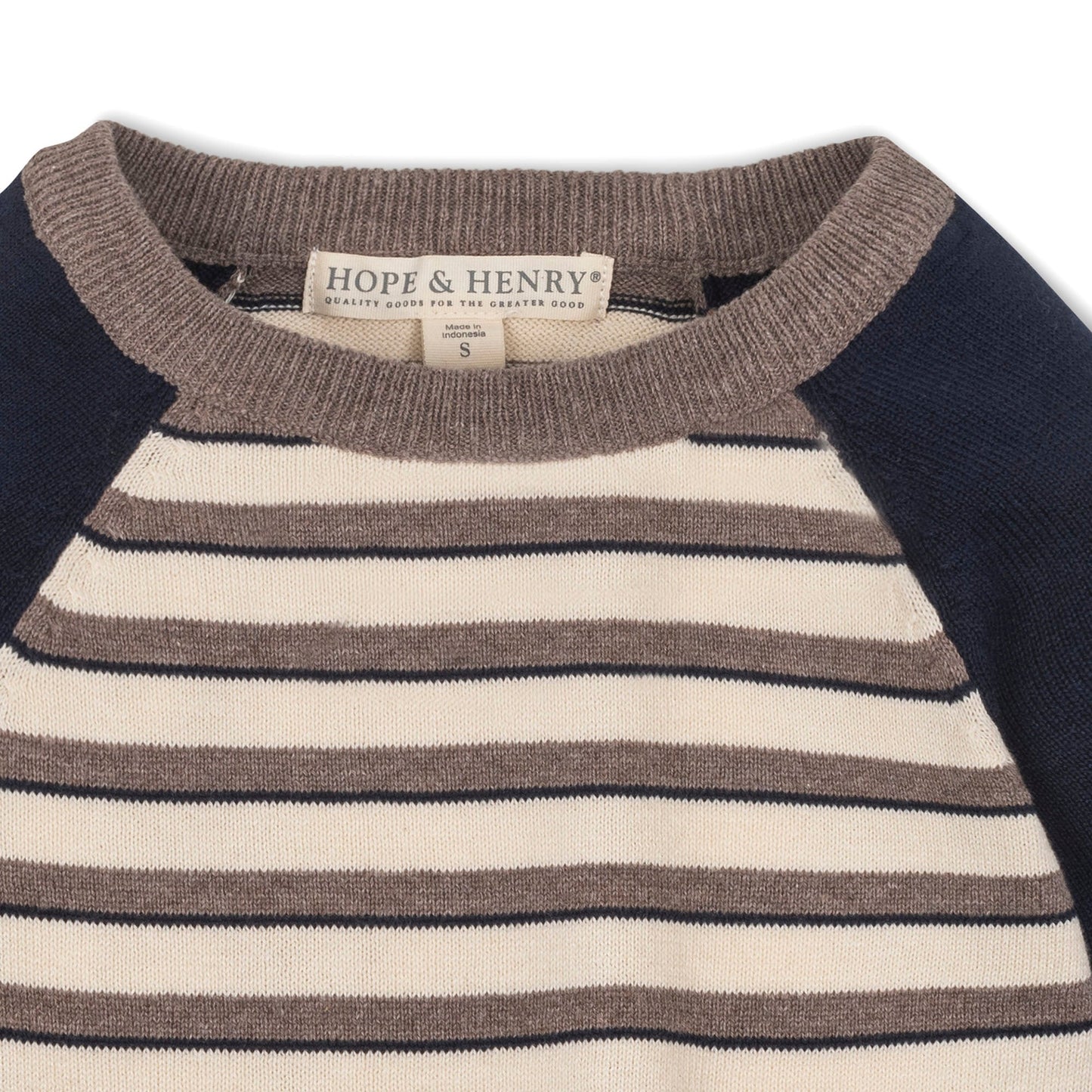 Boys Organic Raglan Sweater