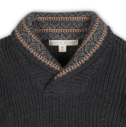 Boys Organic Shawl Collar Sweater