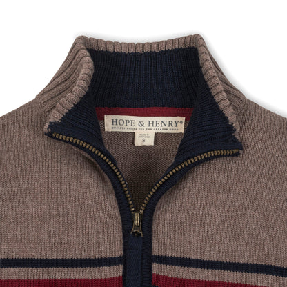 Boys Organic Half Zip Sweater