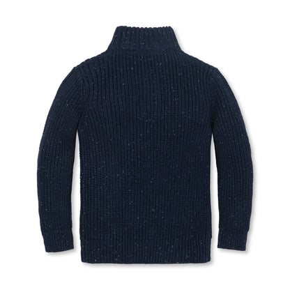 Boys Organic Mock Neck Sweater