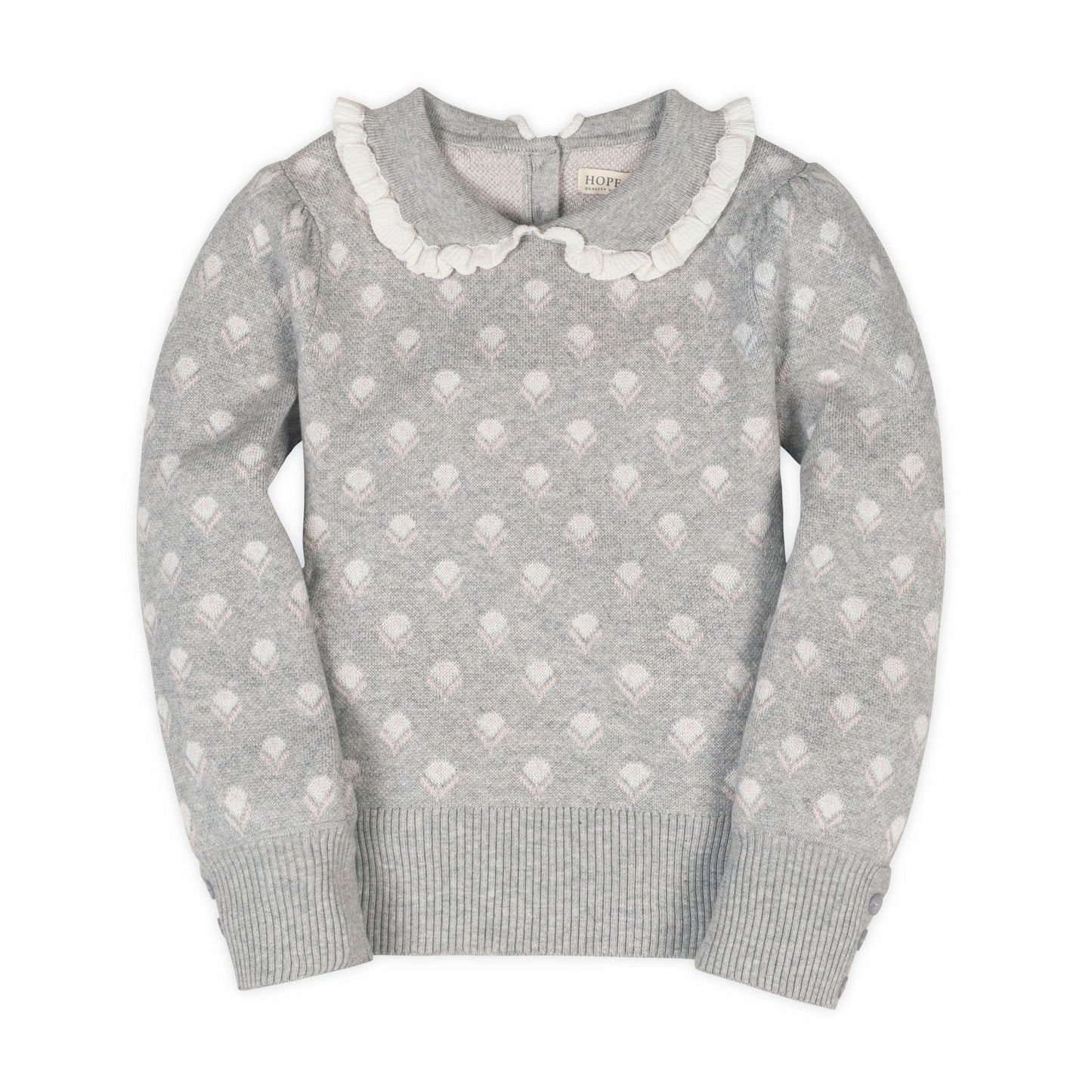 Girls Organic Peter Pan Collar Sweater