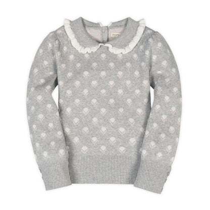Girls Organic Peter Pan Collar Sweater