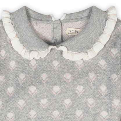 Girls Organic Peter Pan Collar Sweater