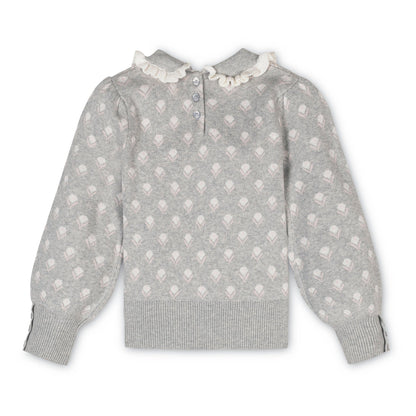 Girls Organic Peter Pan Collar Sweater