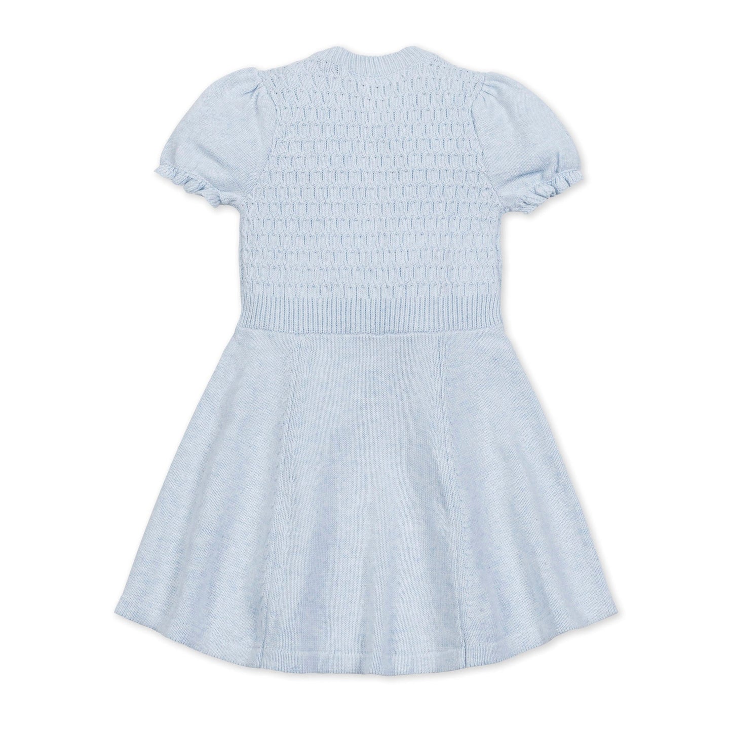 Girls Organic Puff Sleeve Sweater Dress