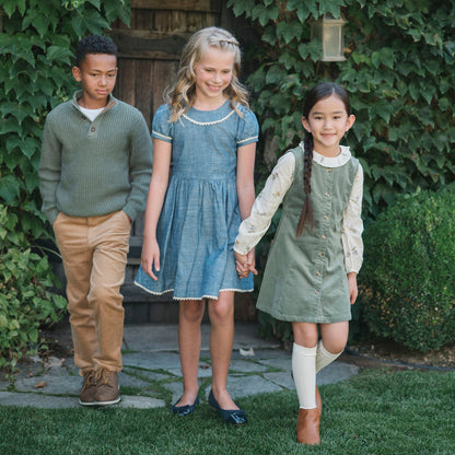 Girls Organic Corduroy Jumper