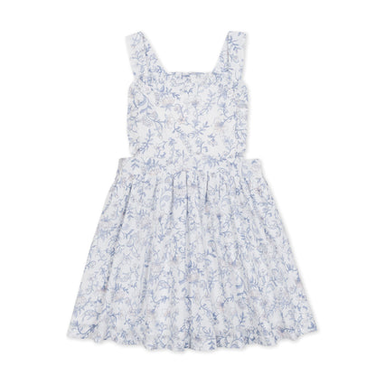 Girls Organic Ruffle Apron Dress