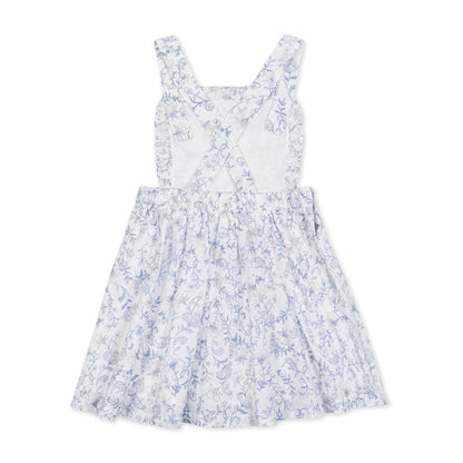 Girls Organic Ruffle Apron Dress