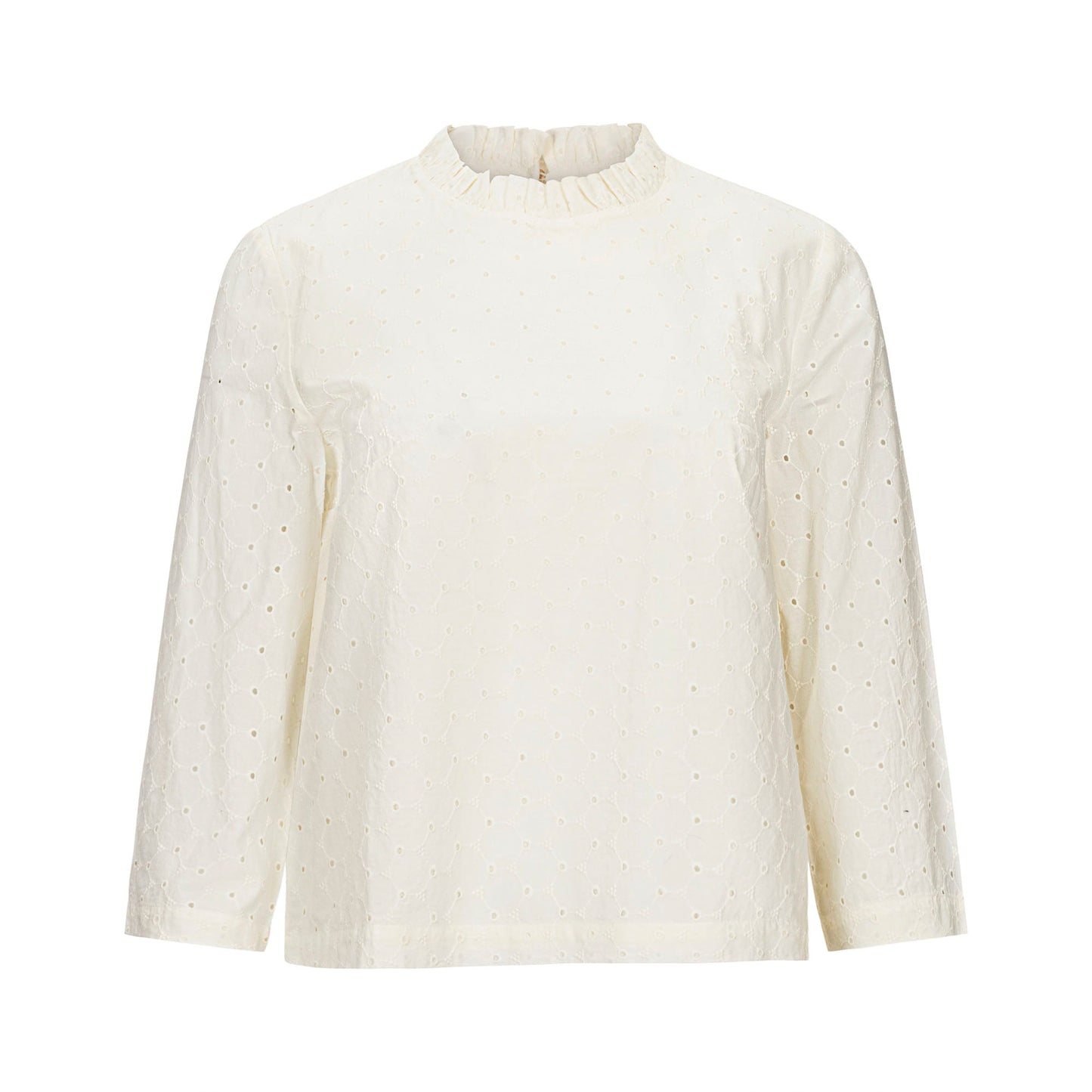 Women's Organic Ruffle Neck Top