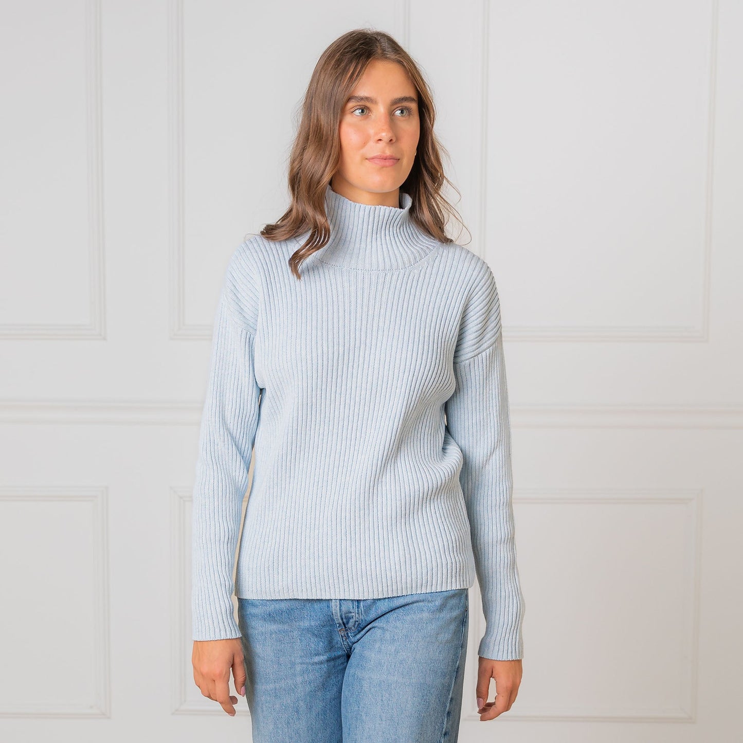 Women's Organic Funnel Neck Sweater