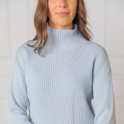 Women's Organic Funnel Neck Sweater