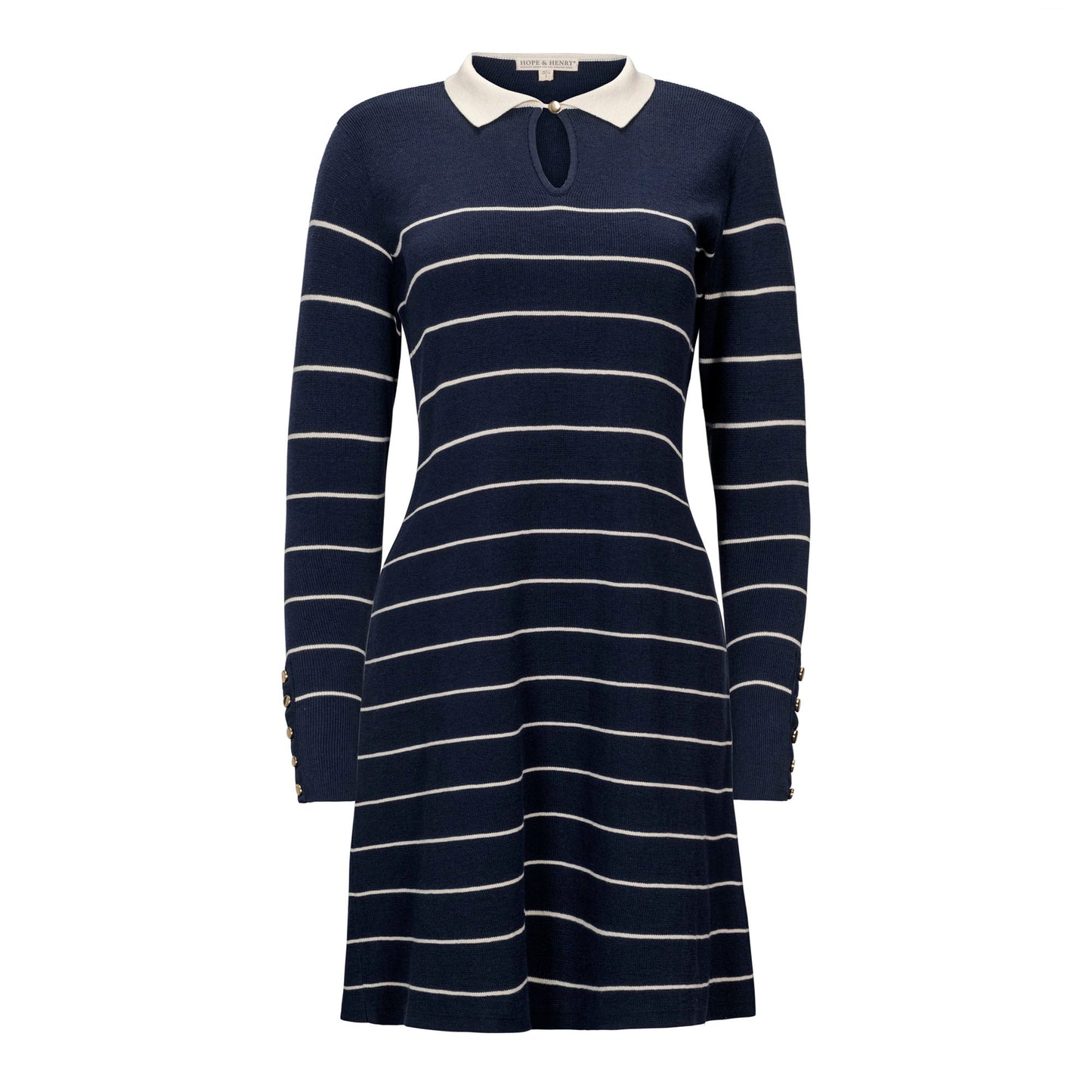 Women's Organic Collared Sweater Dress