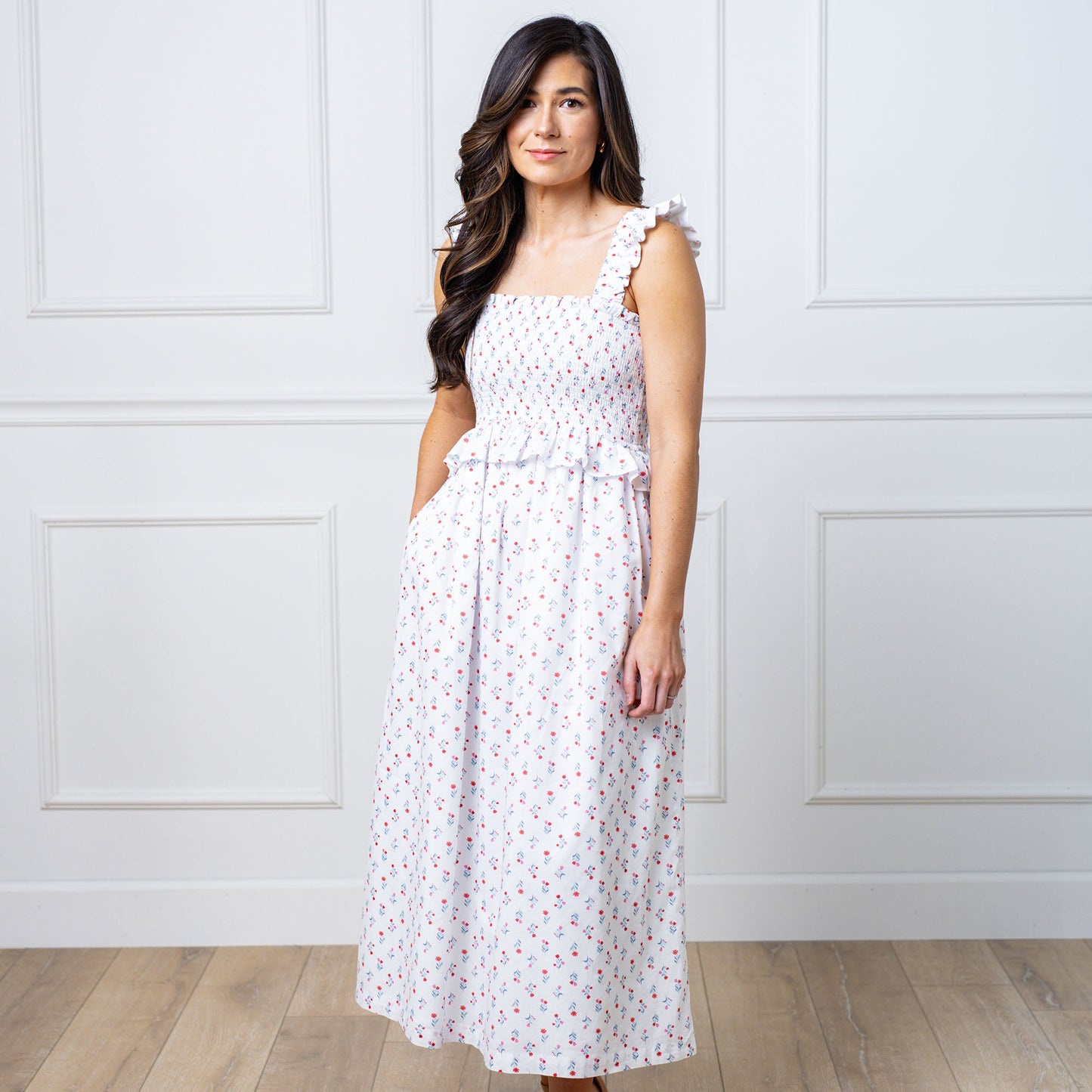 Women's Organic Smocked Sundress