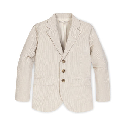 Boys Organic Seersucker Suit Jacket