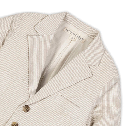 Boys Organic Seersucker Suit Jacket
