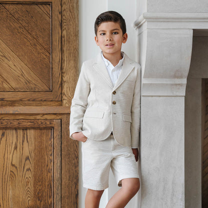 Boys Organic Seersucker Suit Jacket