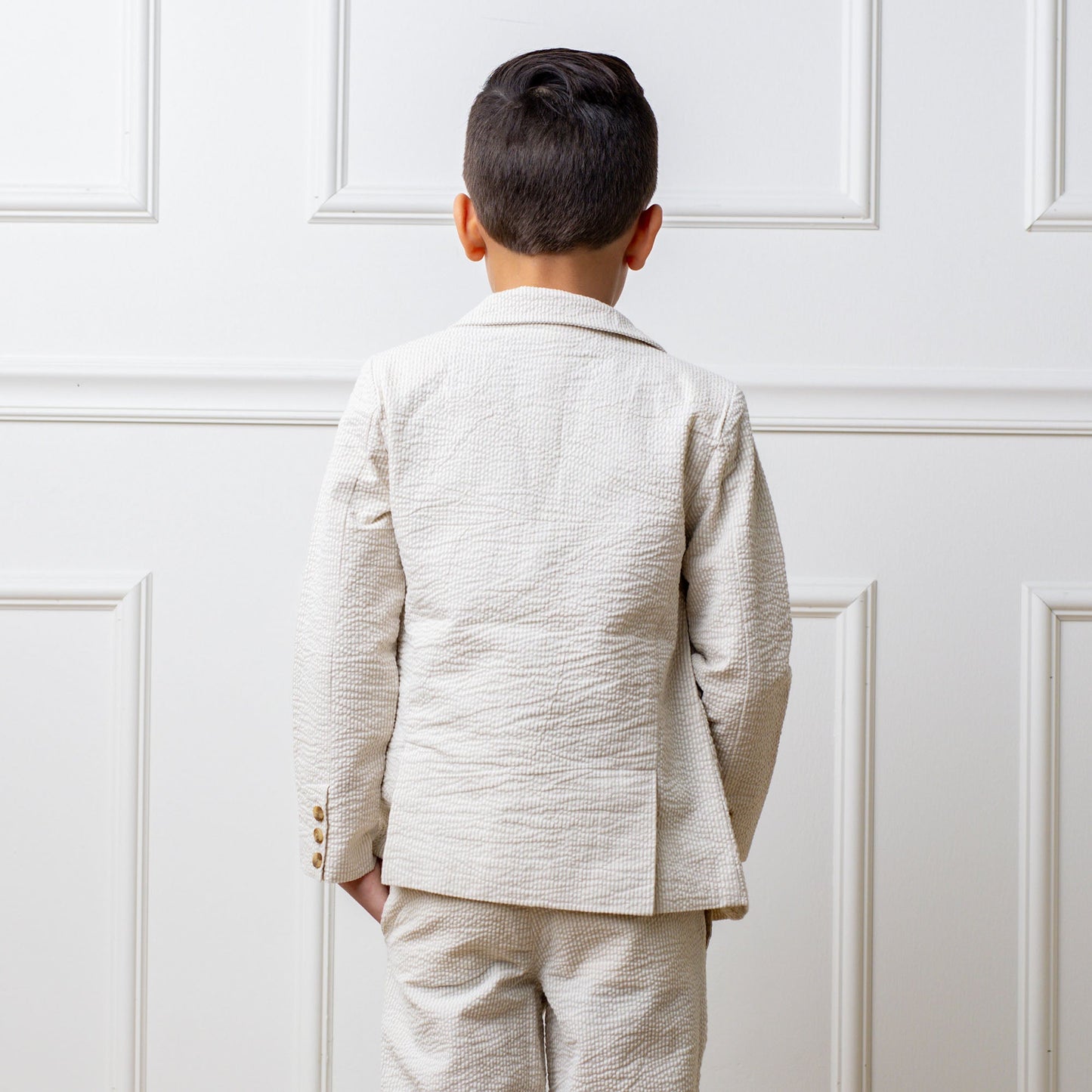 Boys Organic Seersucker Suit Jacket