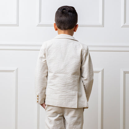 Boys Organic Seersucker Suit Jacket