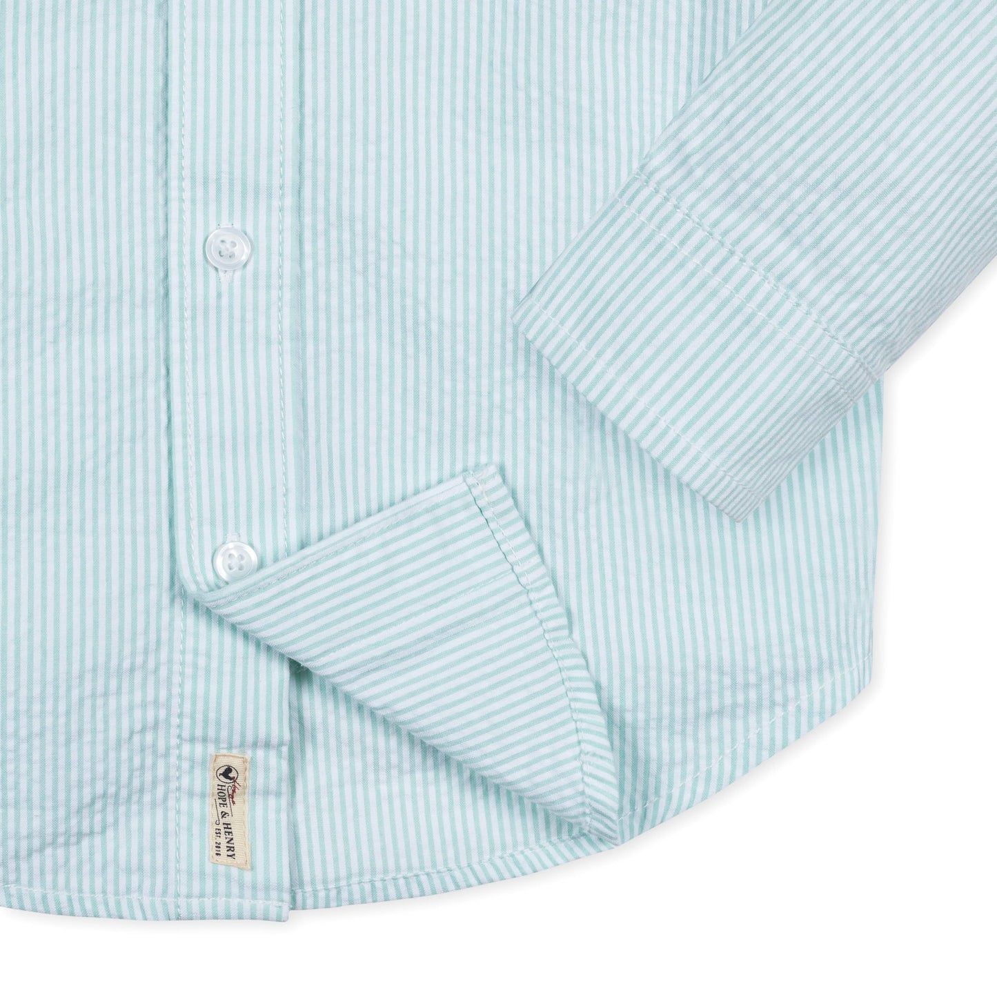 Baby Boy Organic Seersucker Shirt