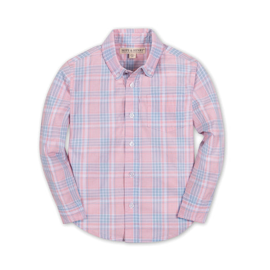 Boys Organic Stretch Poplin Shirt
