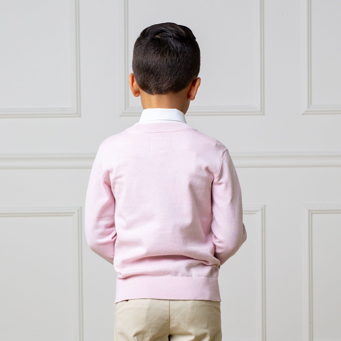 Boys Organic Tipped Cardigan